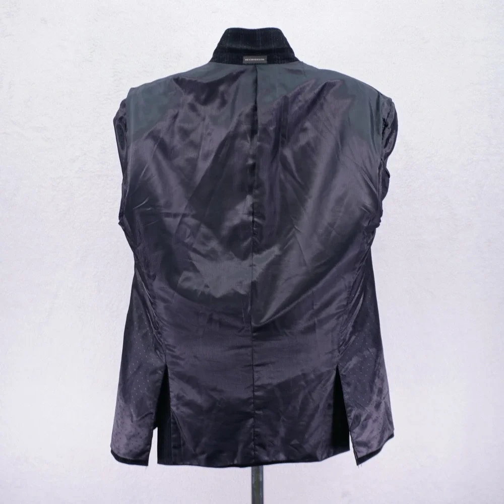 JF‎ Ferrar Corduroy Suede Black Cotton 2 Button Blazer 44L